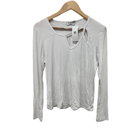 LNA Alouette‎ Cutout Ribbed Top Size Large - Picture 3 of 5